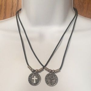 Friends in Christ Religious Necklace Set of 2
